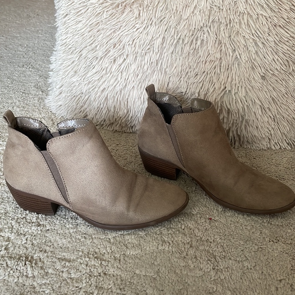 Ankle Boots Beige Tan Size 6.5 - Picture 2 of 16